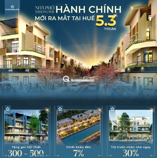 RA MẮT GIỎ HÀNG ĐỘC QUYỀN – 24 NHÀ PHỐ THƯƠNG MẠI HÀNH CHÍNH TẠI HUẾ